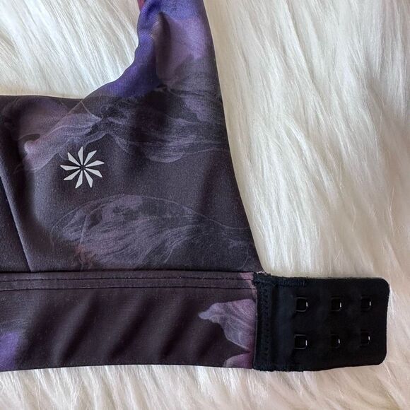 Athleta Ultimate Ease Bra Night Bloom Black Floral - Picture 10 of 12